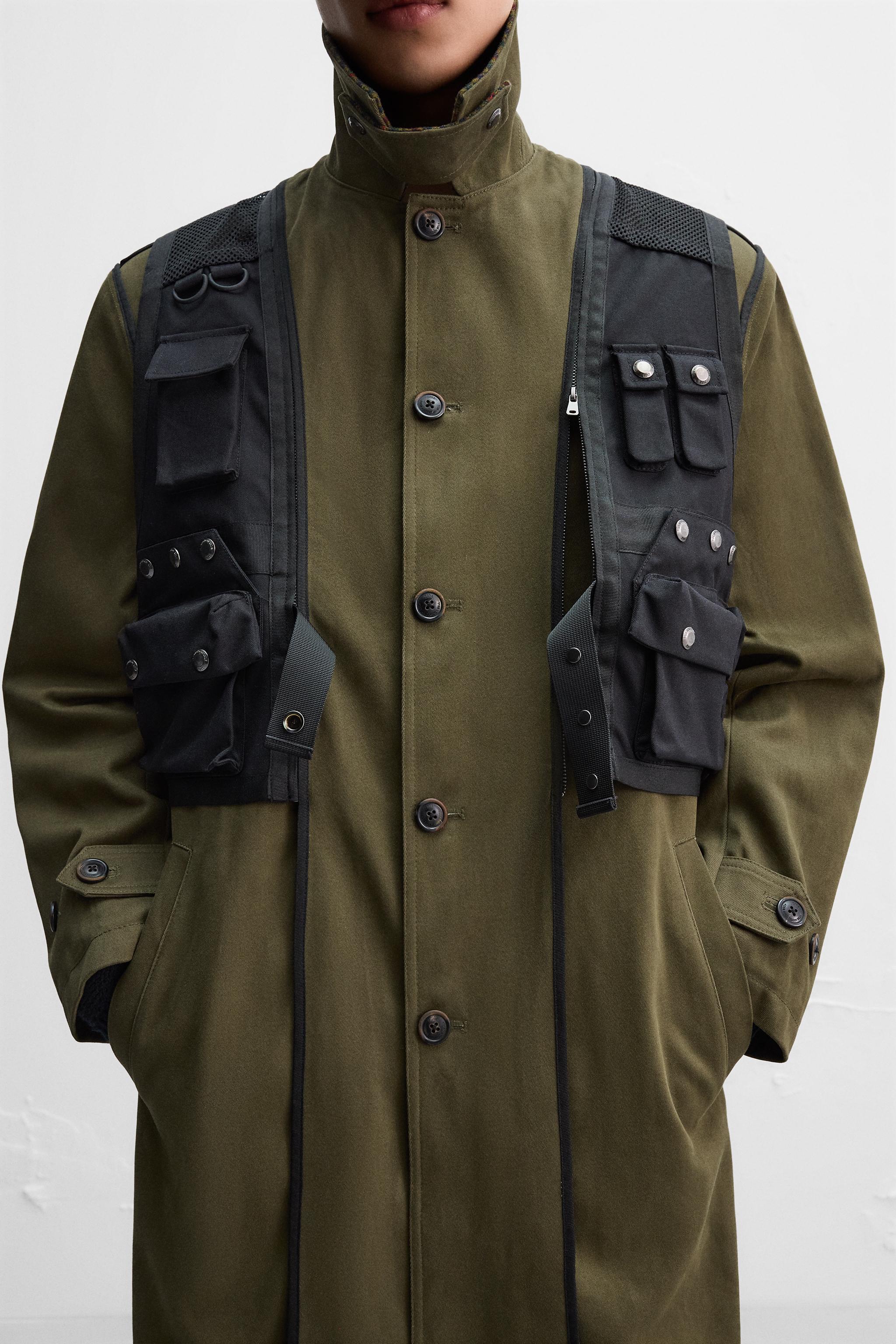 【関税込み】Andersson Bell トレンチコート Andersson Bell x Zara ベスト付きトレンチコート - カーキ