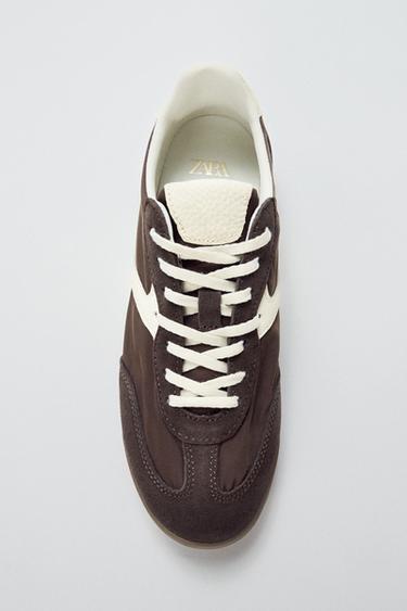 SOFT RUNNING TRAINERS - Brown by Zara