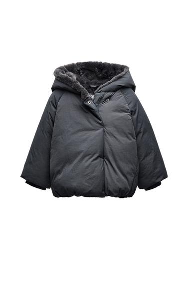 LINED HOODED COAT