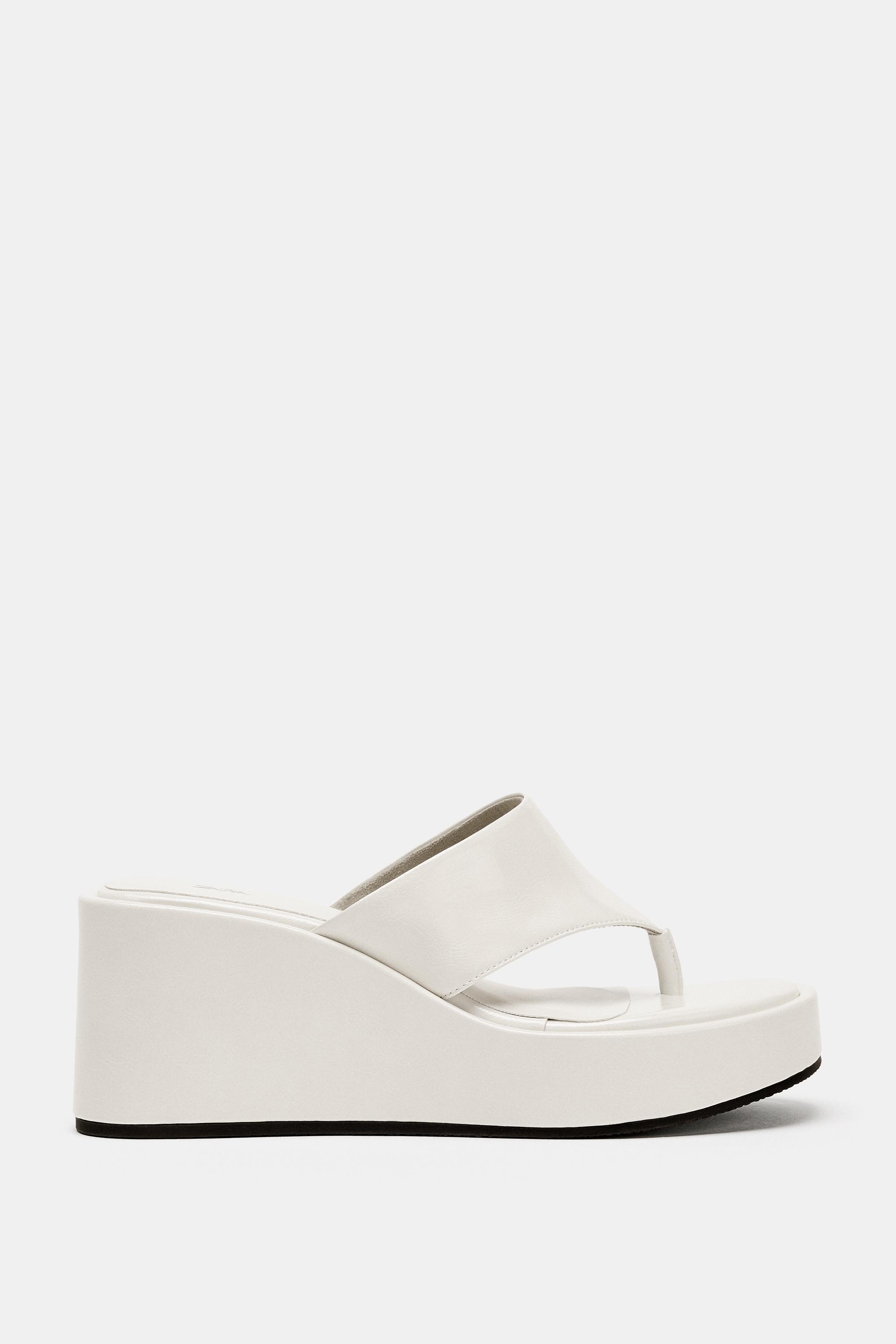 ウェッジソールサンダル - ホワイト | ZARA Japan / 日本