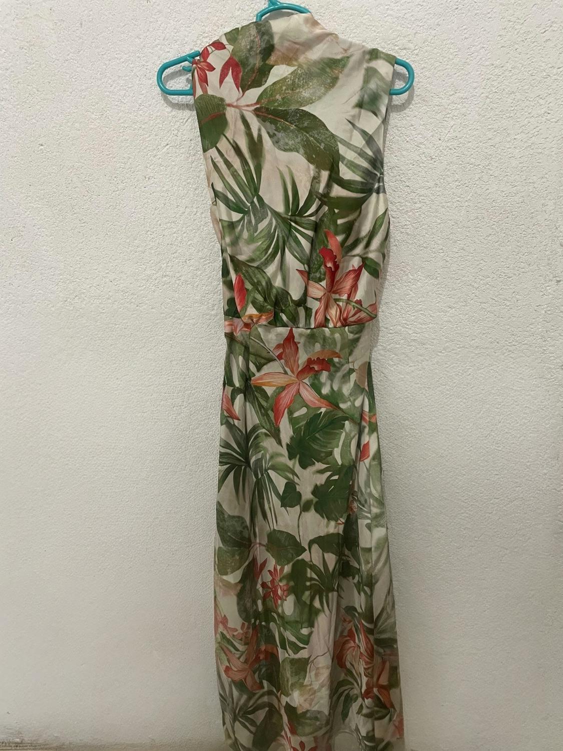 TROPICAL PRINT MIDI DRESS - Image 2