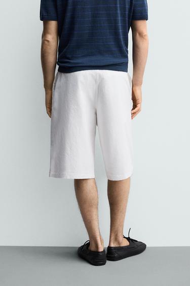 SHORT CHINO COUPE DÉCONTRACTÉE - Blanc de Zara - Image 2