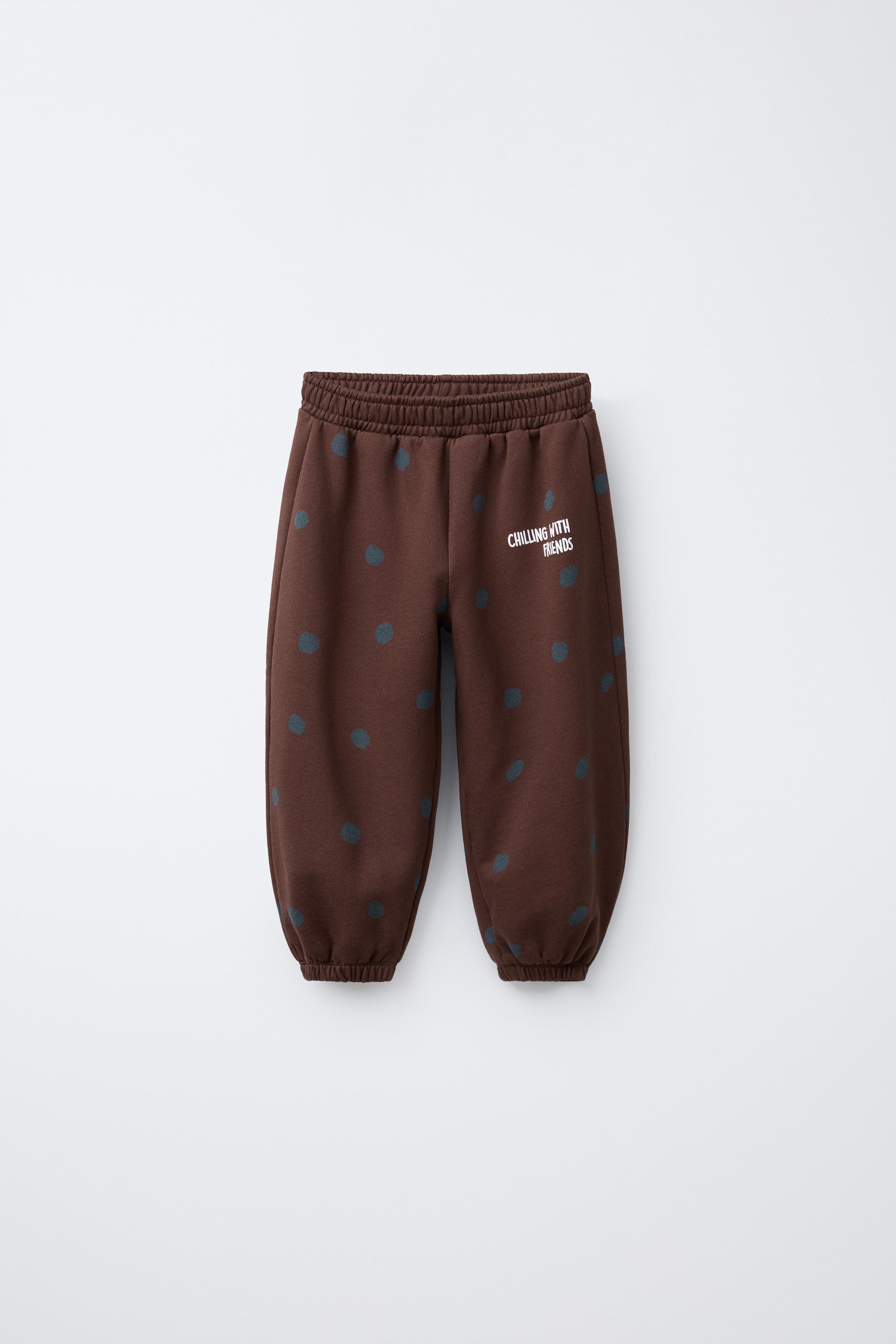 Poka※paka POLKA DOT JOGGING PANTS - Mid-green | ZARA United States