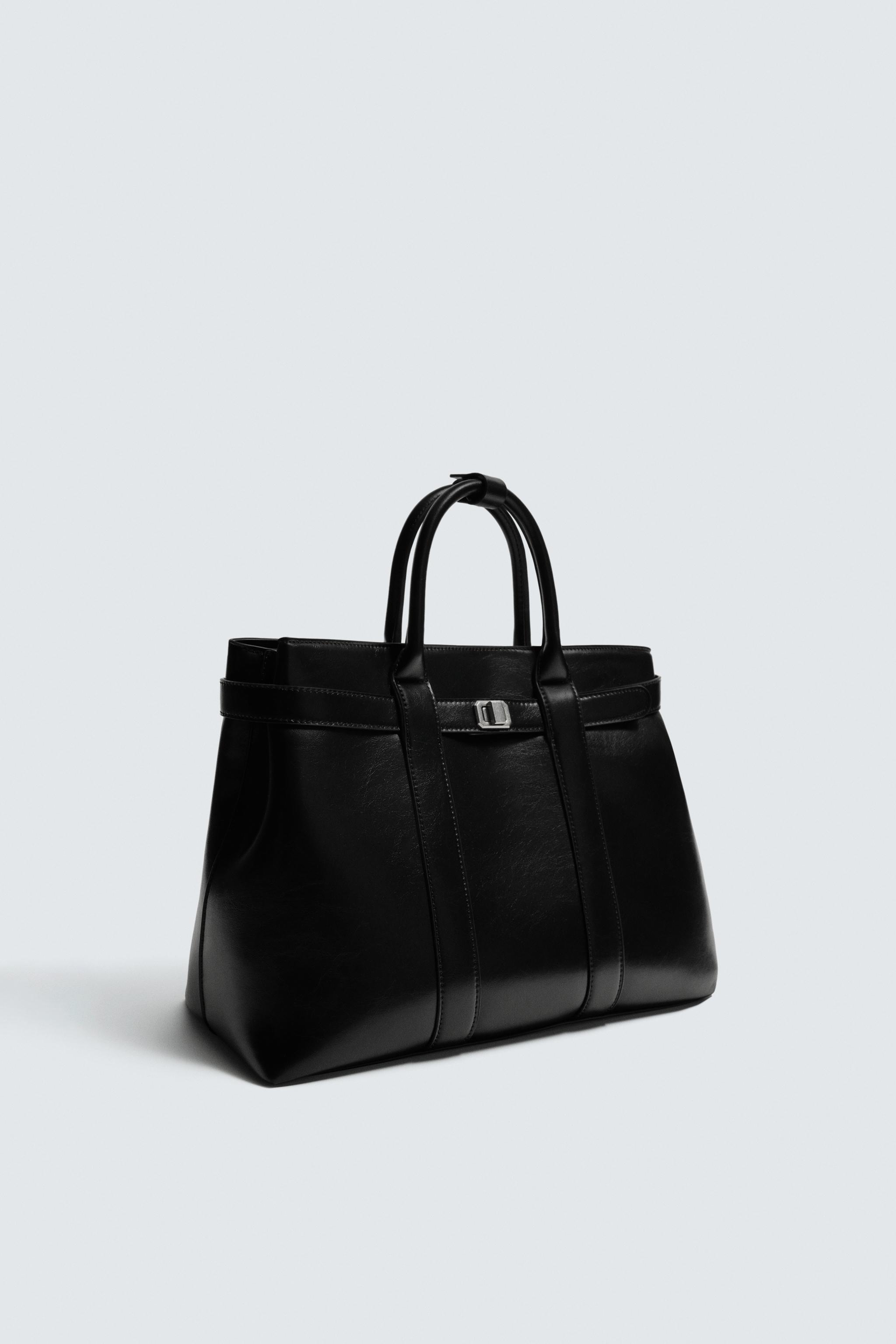 くろB0001-0030 BOLSO DE MANO CINTURÓN - Negro | ZARA Chile