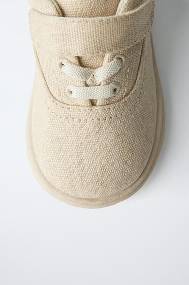 TENNIS EN COTON BAREFOOT - Blanc écru de Zara - Image 4