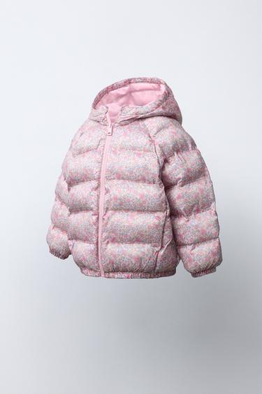 CAZADORA ULTRALIGERA FLORES WATER REPELLENT - Rosado de Zara