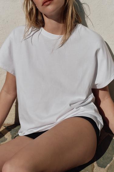 SHORT SLEEVE T-SHIRT - White by Zara - Image 0