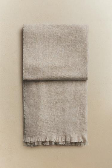 FRINGED THROW - Light beige by Zara - Image 4