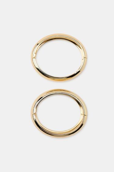 PAQUET DE 2 POLSERES METÀL·LIQUES RÍGIDES - Daurat de Zara