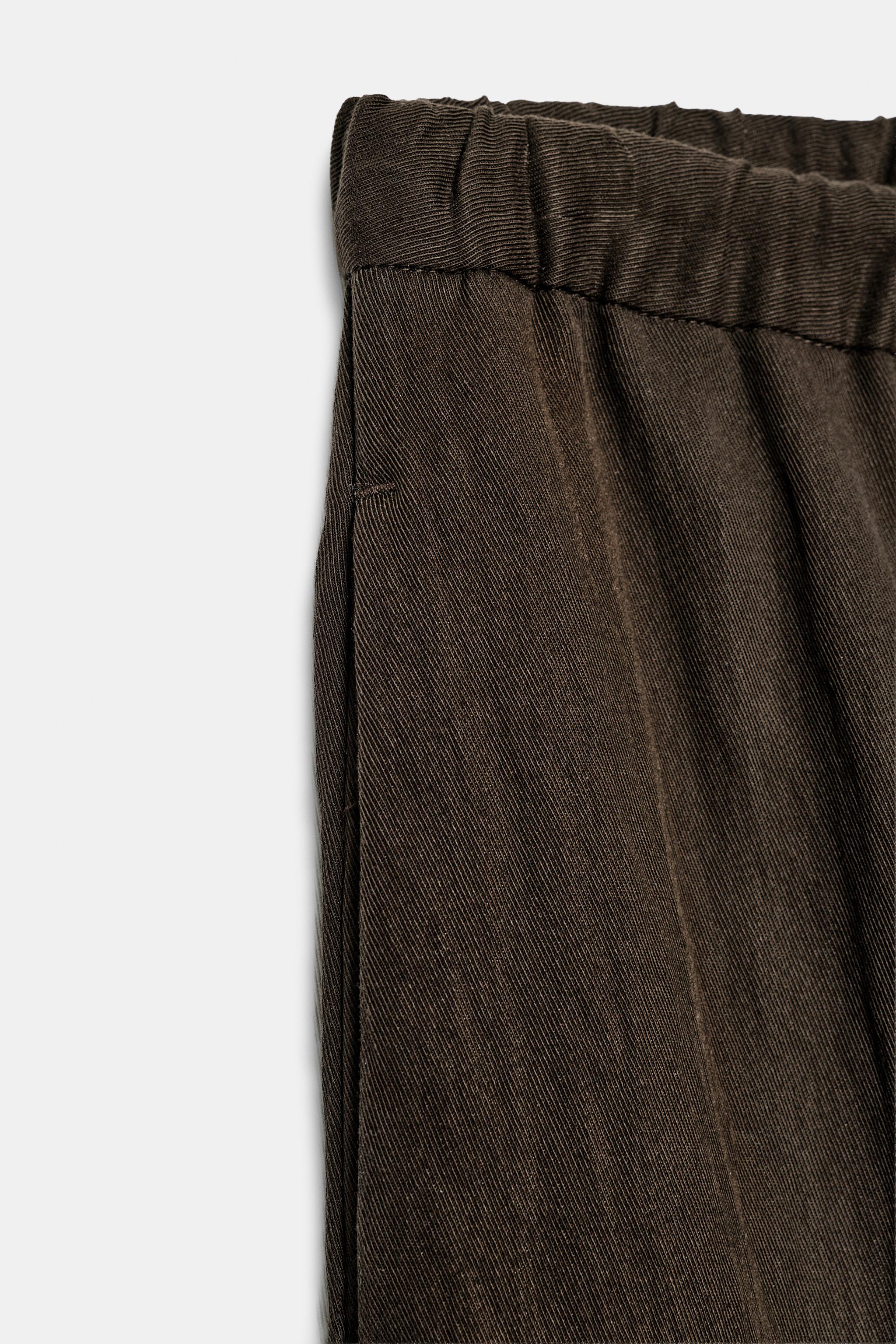 Zara ZW COLLECTION BARREL PANTOLON görsel 8