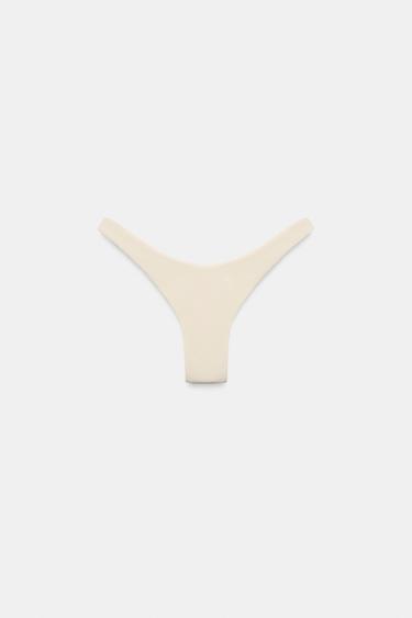 PLAIN BIKINI BOTTOMS - Ecru by Zara - Image 8