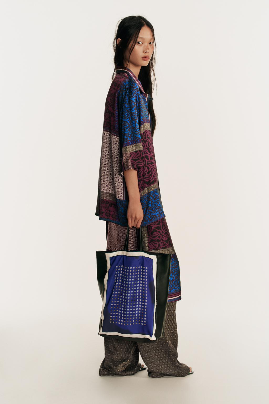 Zara Dəri detallı əl çantası LIMITED EDITION