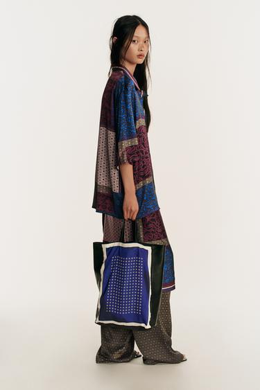 Zara LIMITED EDITION PRINTED HANDBAG - Multi-color