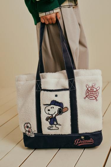 Zara 史努比花生漫畫™ 托特包 - 白色