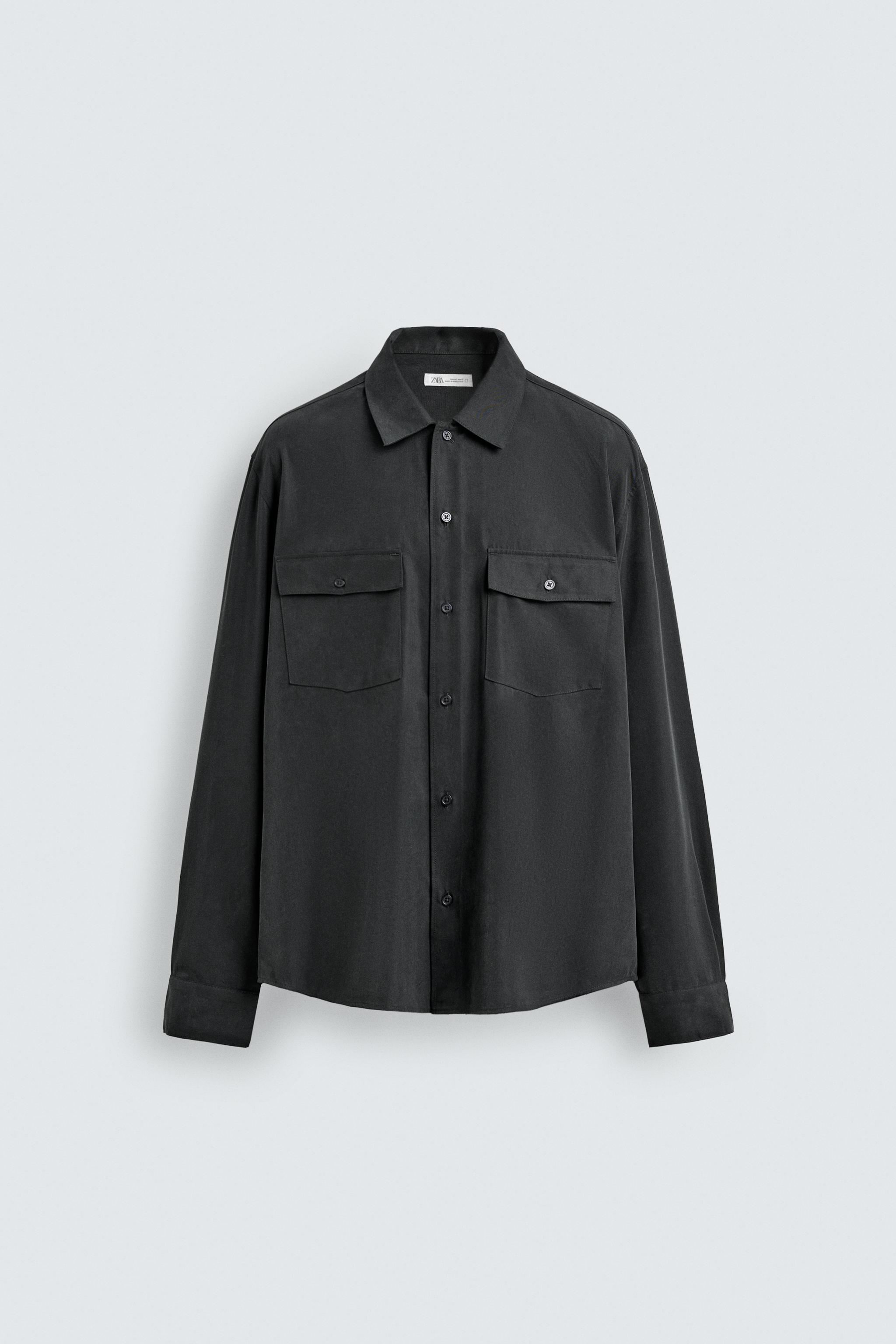 RELAXED FIT FLUID SHIRT WITH POCKETS