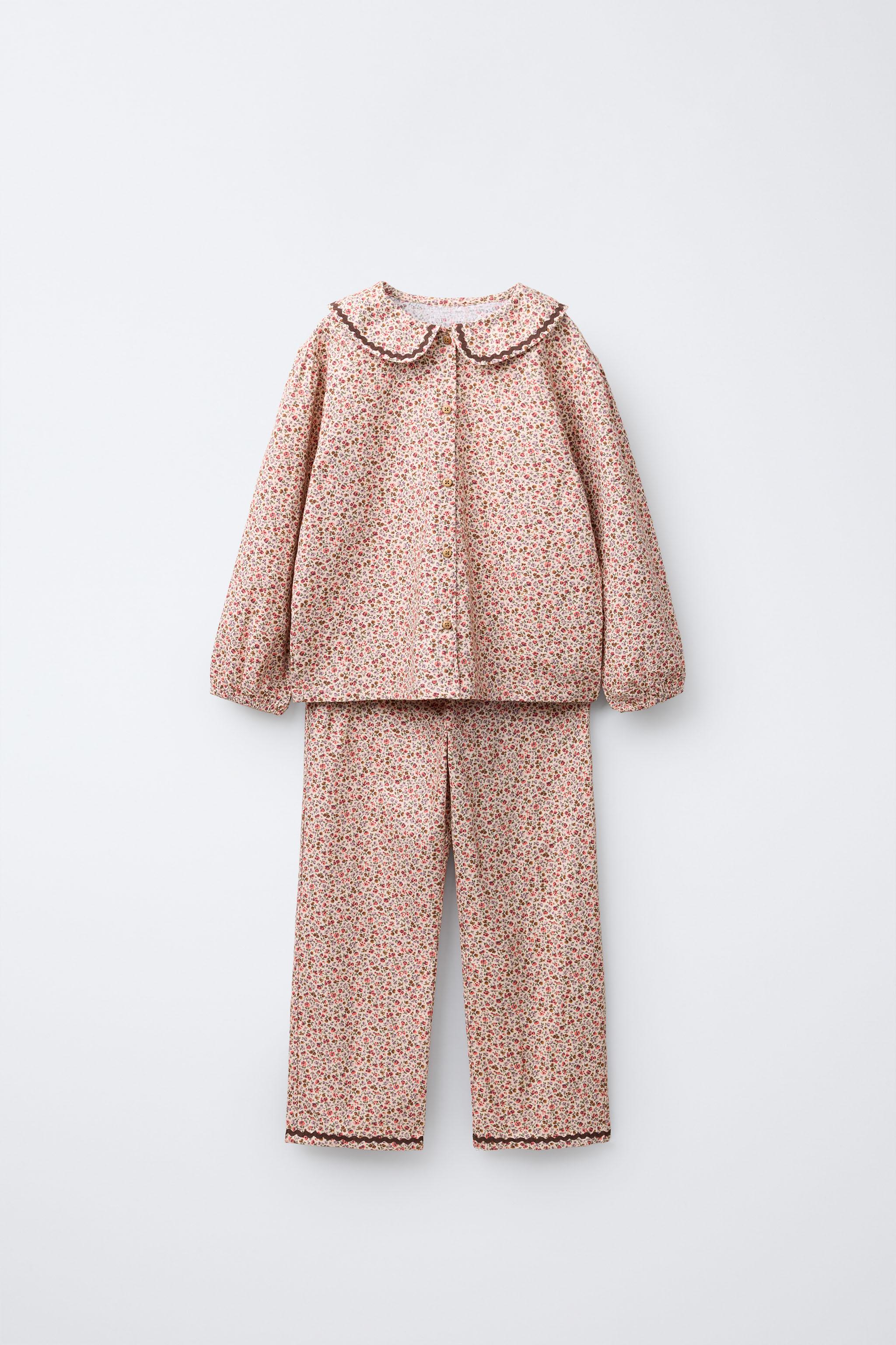 つなさらみページ 2～6歳/レースフローラルパジャマ - ローズ | ZARA Japan / 日本