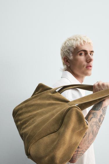 LIMITED EDITION LEATHER TRAVEL BAG - Brown by Zara - Image 0
