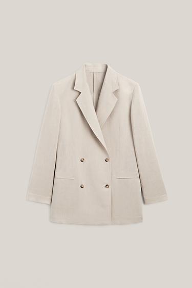 Zara Oversize double-breasted blazer - LIMITED EDITION - Sand