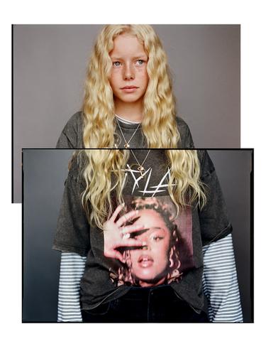 CAMISETA EFECTO LAVADO TYLA © - Gris antracita de Zara