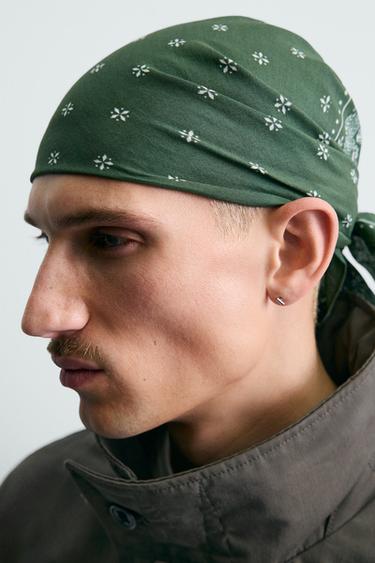 BANDANA À IMPRIMÉ PAISLEY - Vert de Zara - Image 1