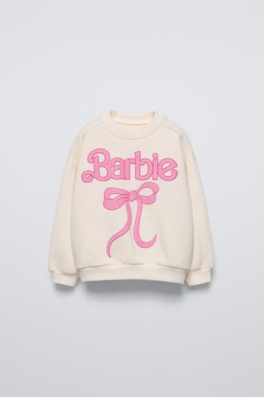 BARBIE ™ MATTEL SHINY SWEATSHIRT - Ecru by Zara