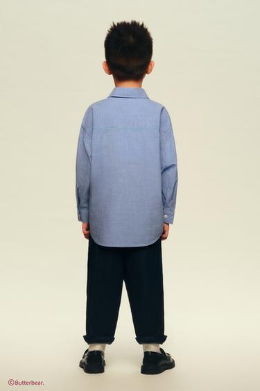 BUTTERBEAR © CHECK SHIRT - Blue by Zara - Image 6