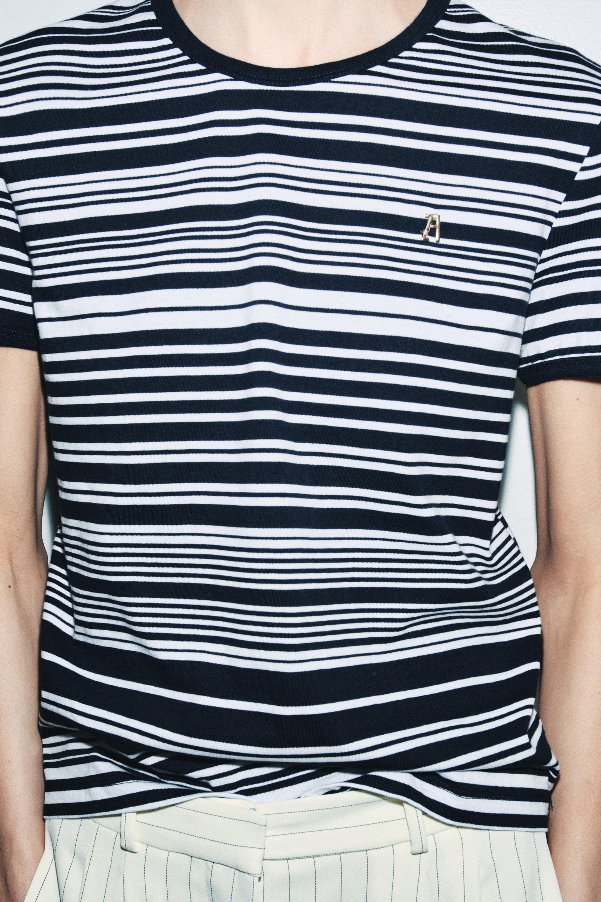 ZA STRIPED T-SHIRT