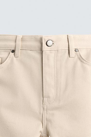 STRAIGHT-LEG TROUSERS - Ecru by Zara - Image 8