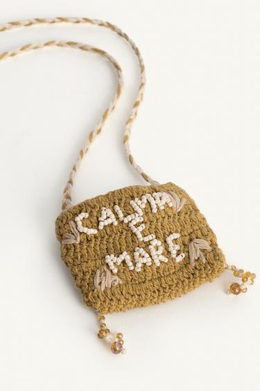 COLLARET LLARG AMB LLETRES I GRANADURES LIMITED EDITION - Beix de Zara