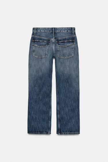JEANS TRF COURT TAILLE MOYENNE - Bleu marine de Zara - Image 5