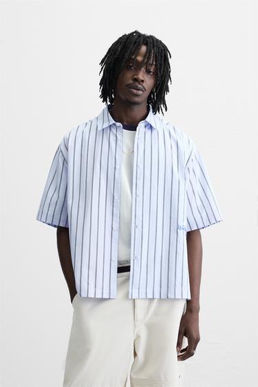 CAMISA RAYAS BORDADO - rayas de Zara