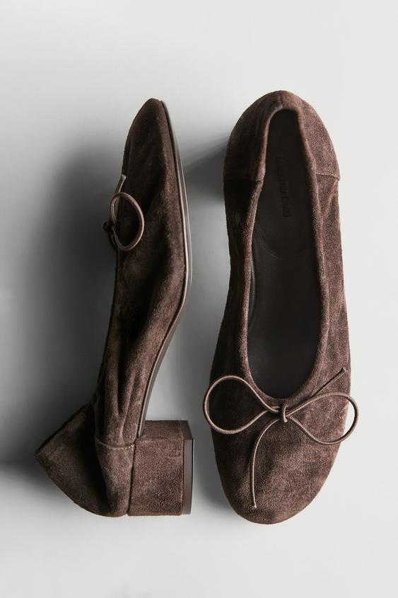 High-heel ballerinas from Zara - $200