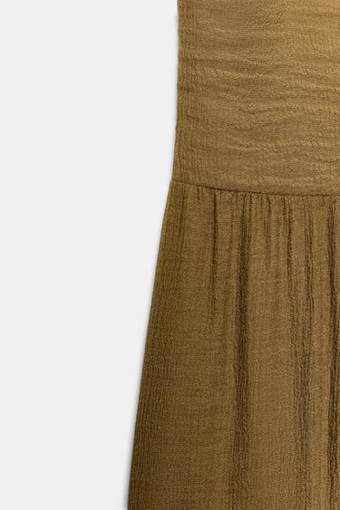 PANTALON VOLUMINEUX - Vert olive de Zara - Image 7