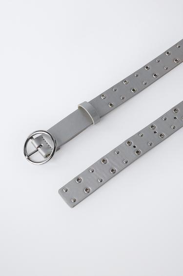 CEINTURE À CLOUS MÉTALLIQUE - Argent de Zara - Image 1