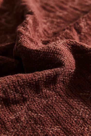 SERVIETTE DE BAIN GAZE FLEUR - Terracota de Zara - Image 3