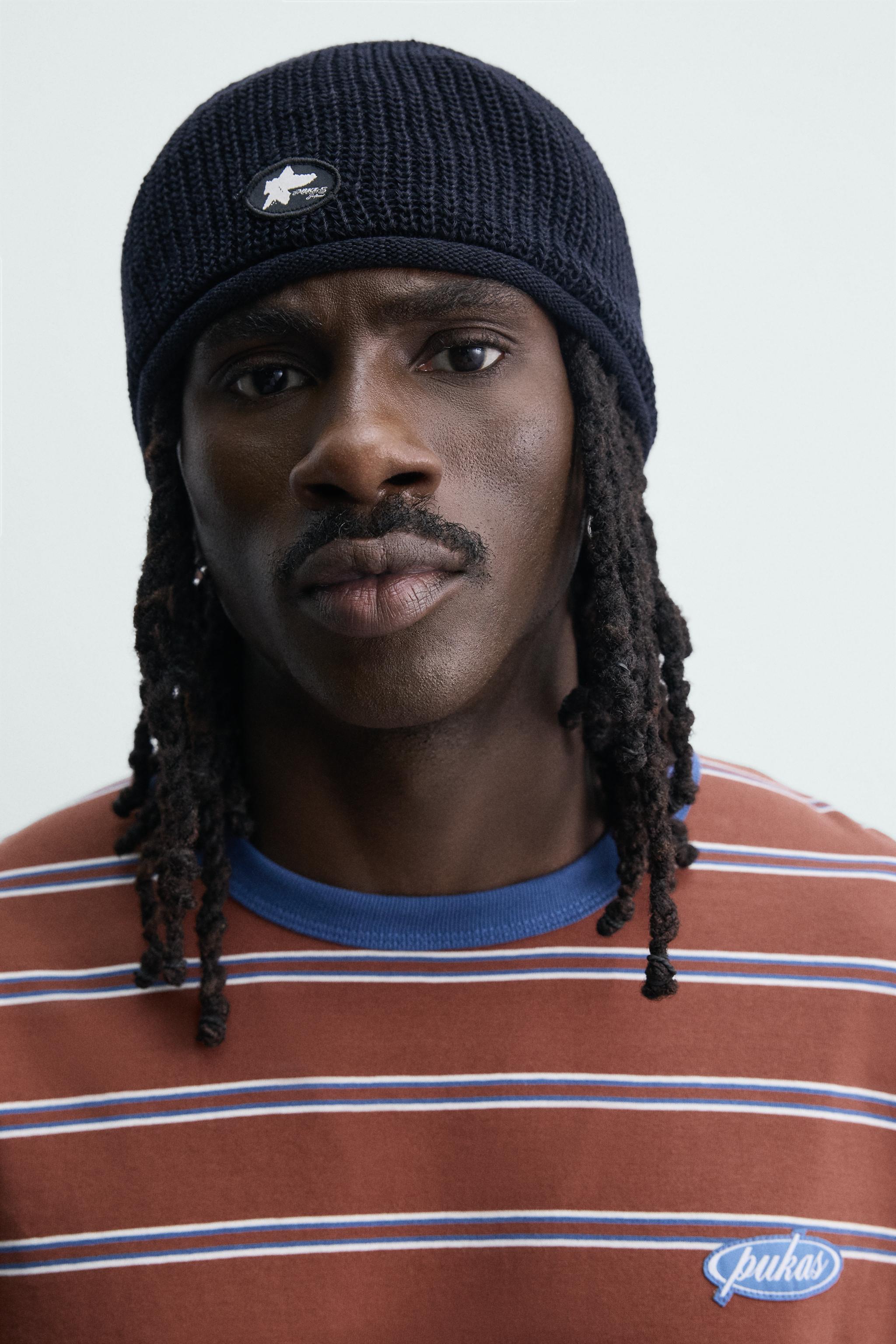 Мужские футболки Zara PUKAS SURF X ZARA STRIPED JACQUARD T-SHIRT — фото 5