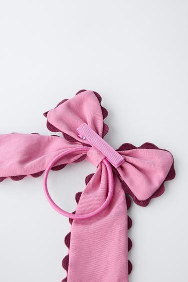 CHOUCHOU PASSANT NŒUD ONDULINE - Magenta de Zara - Image 1