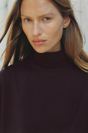 ROBE COURTE INTERLOCK - Vin de Zara - Image 4