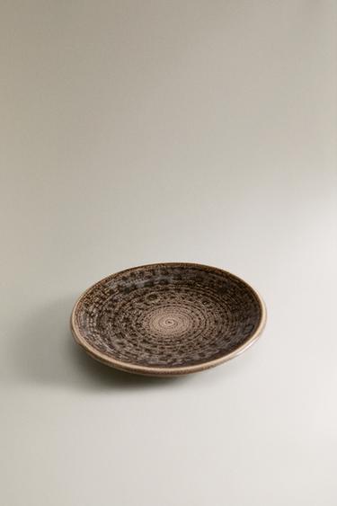 RAISED-DESIGN SIDE PLATE - Grey by Zara - Image 2