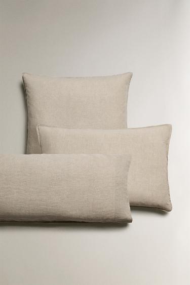 LINEN PILLOWCASE - Light beige by Zara - Image 0