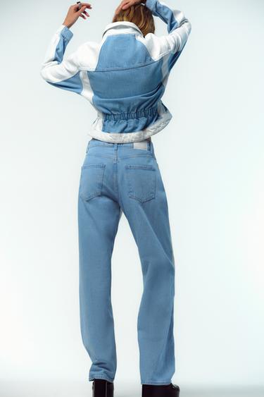 JEANS Z1975 STRAIGHT MID-WAIST COMBINED - Mid-blue by Zara - Image 2