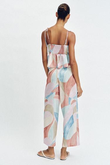 PRINTED STRAPPY TOP - Multicoloured by Zara - Image 5