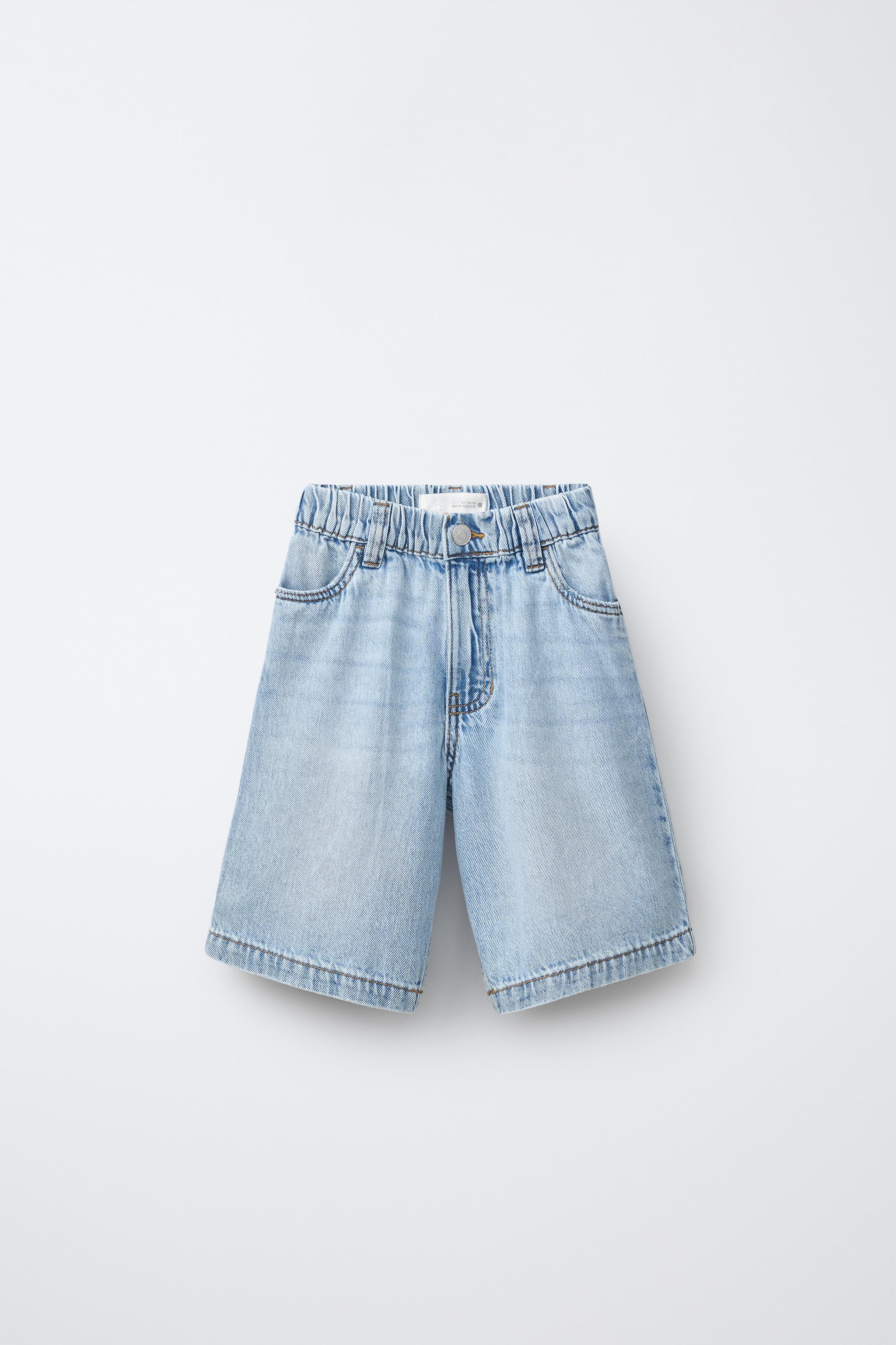 Детские шорты Zara BAGGY DENIM SHORTS — фото 2
