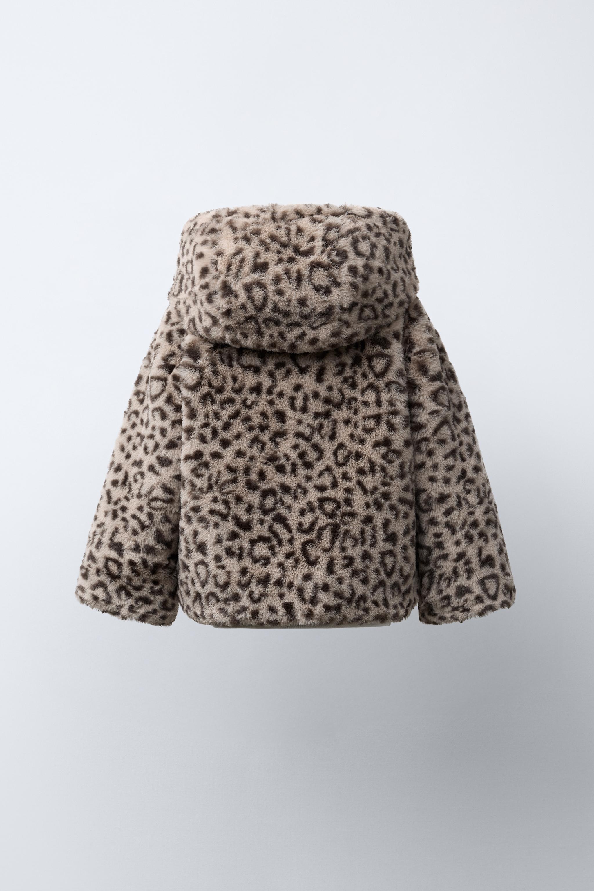 新品未使用タグ付きSサイズ ZARA レオパードフェイクファージャケット 新品未使用タグ付きSサイズ ZARA レオパードフェイクファー