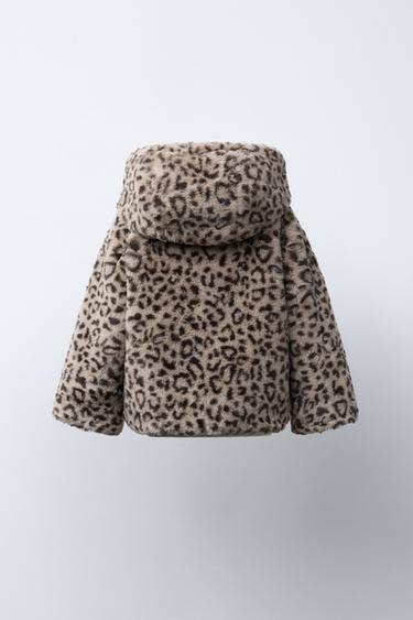 ANIMAL PRINT FAUX FUR JACKET - Leopard by Zara - Image 3