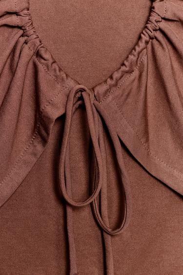 TOP FLUIDO ABERTURA ESPALDA - Terracota de Zara