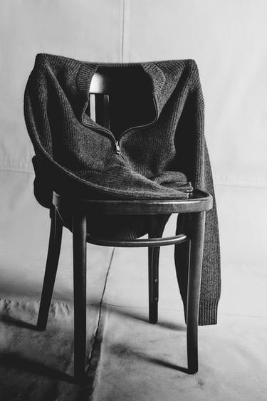 KÖTÖTT BOMBER KABÁT – Szürke cirmos a ZARA-tól