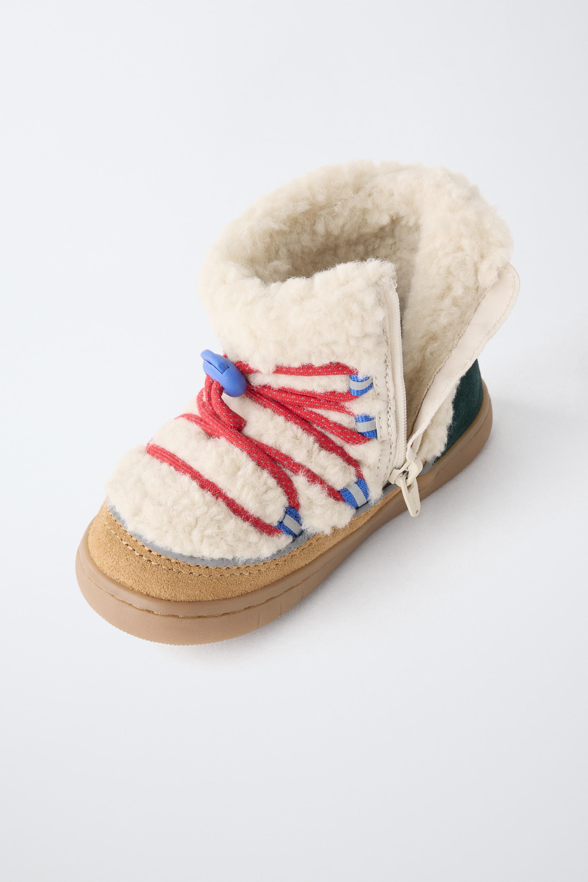 BOTTINES BAREFOOT EN PEAU LAINÉE