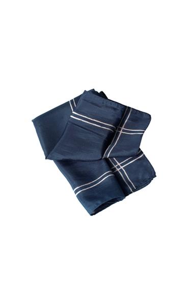 Zara SILK BANDANA - Navy blue