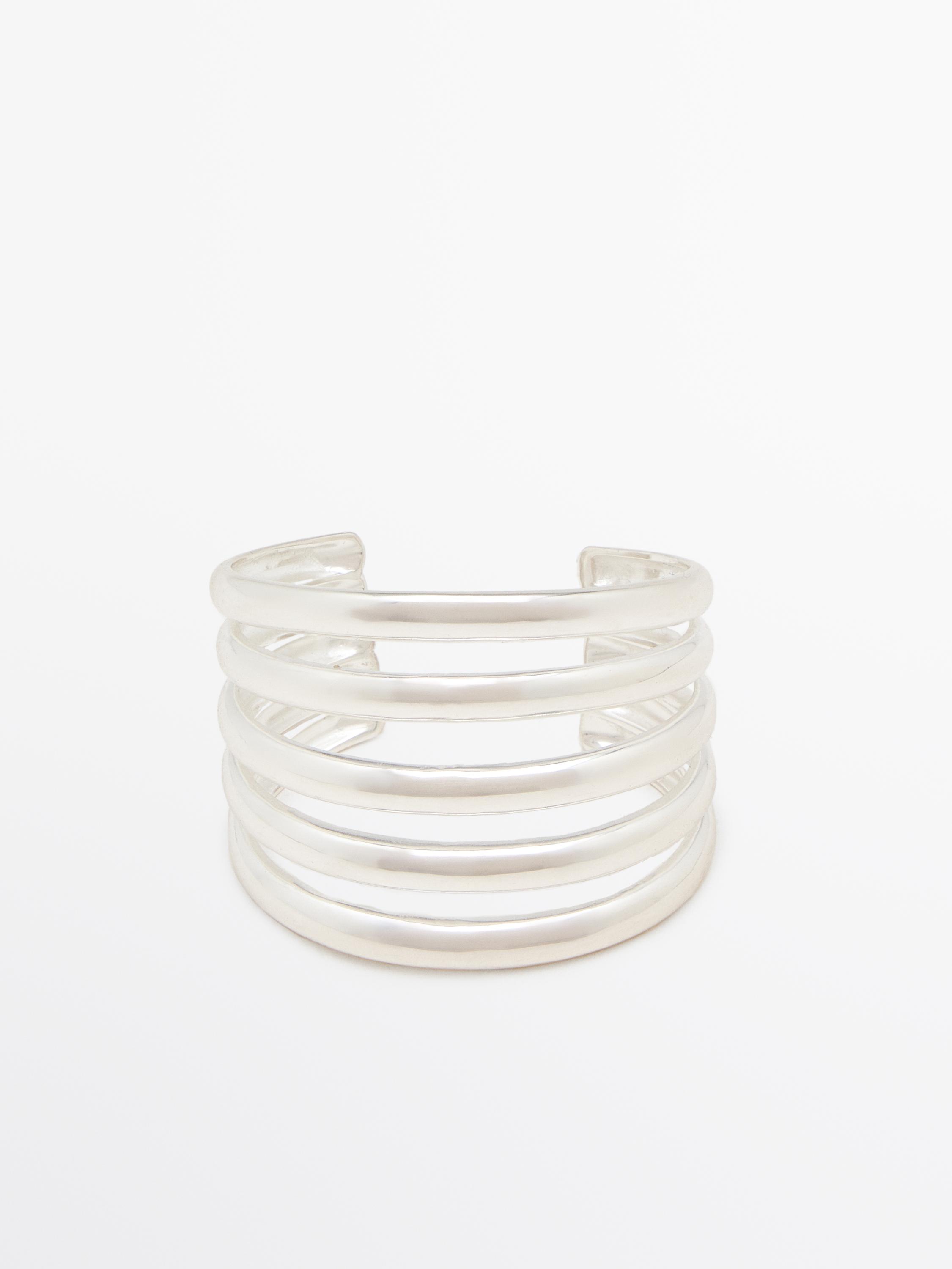 Rigid multi-layered bangle - Silver | ZARA United States